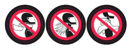 Warning sticker set - Set of 3