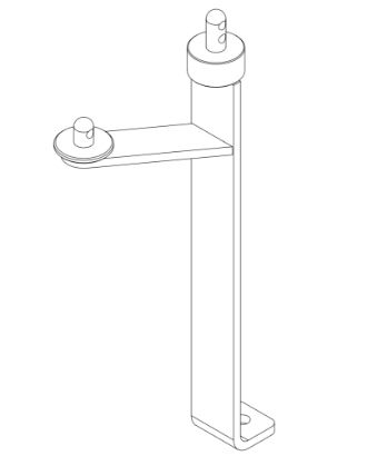 1849 NG1 Axle Cover & Belt Guard Support