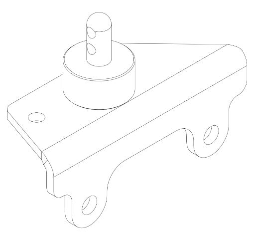 1423 GX120 Axle Cover Bracket