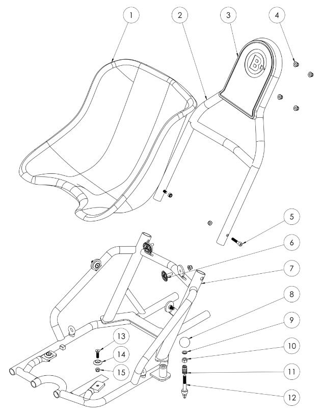 Evo3 Cadet Seat Cradle