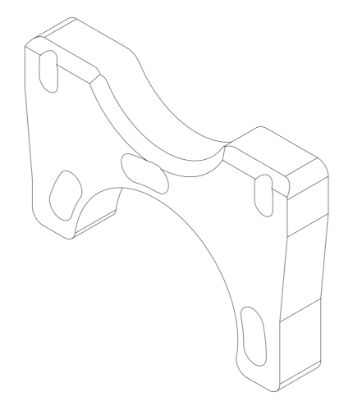 1755 Kelgate K36 Caliper Mount Plate for 30mm Axle (83736)