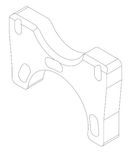 1755 Kelgate K36 Caliper Mount Plate for 30mm Axle (83736)