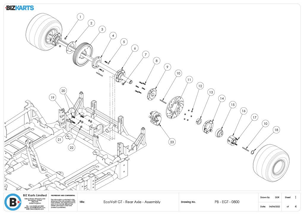 GT Rear Axle