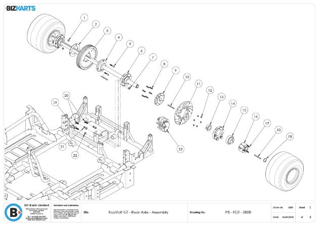 GT Rear Axle