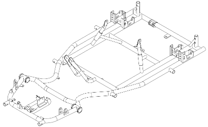 033-0003 Replacement chassis race twin JK1R