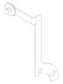 1802-3 NG1 Rear Seat Blind - LH Hanger Bracket