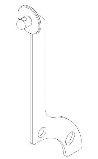 1802-2 NG1 Rear Seat Blind - Centre Hanger Bracket