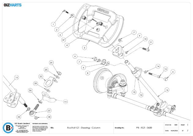 GT Steering Column