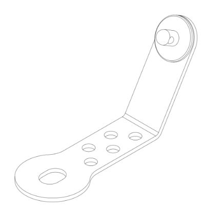 1848-2 NG1 Big Brake Rear Seat Blind - Seat Bobbin Bracket
