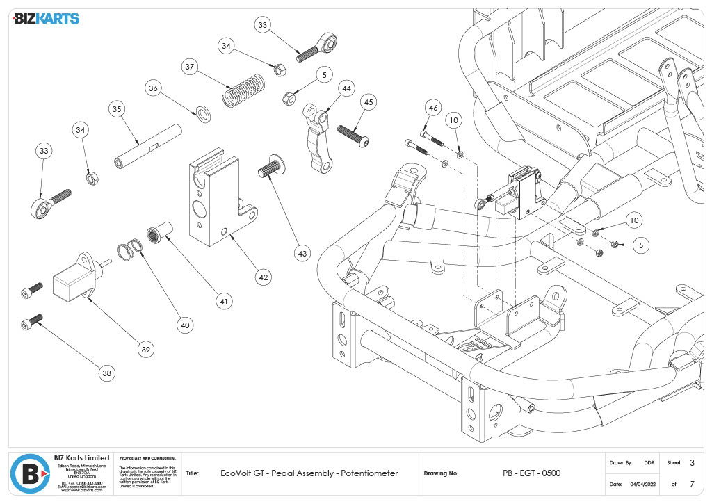 GT Potentiometer Assembly