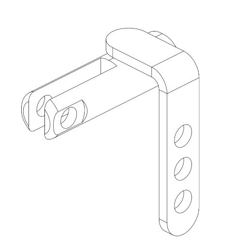 1868 NG1 Throttle Cable Mount (MK3-4)