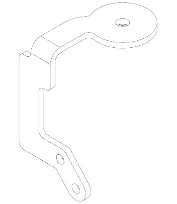 1662-1-LH EcoVolt Rear Pod Cover Mount Part 1 (LH)