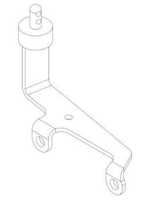 1742 Le Mans Twin Axle Cover Support LH