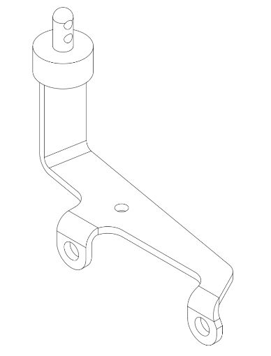 1742 Le Mans Twin Axle Cover Support LH