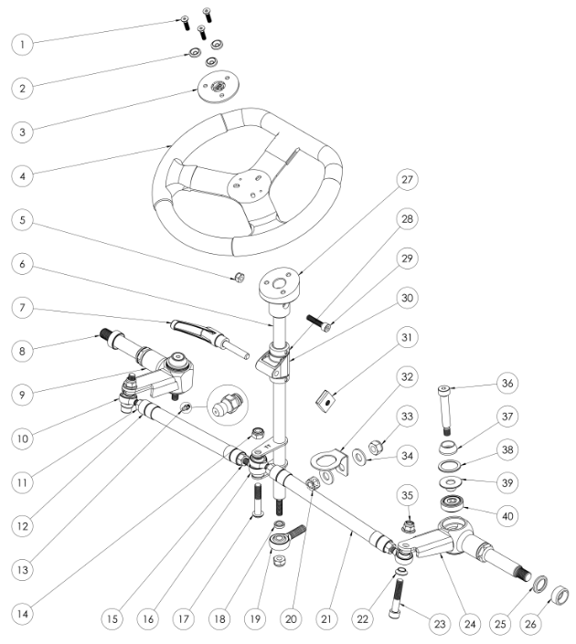 Evo3 Cadet Steering