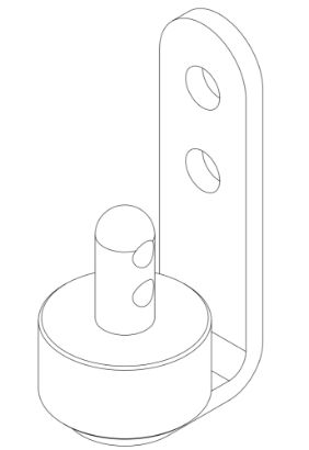 1296 Evo2 Rear Axle RH Cover Bracket