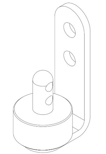 1296 Evo2 Rear Axle RH Cover Bracket