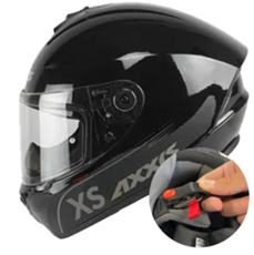 AXXIS Crash Helmet Gloss Black/DD Ring 