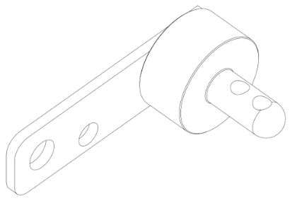 1709 Fan Cover Axle Support Bracket (160-200)