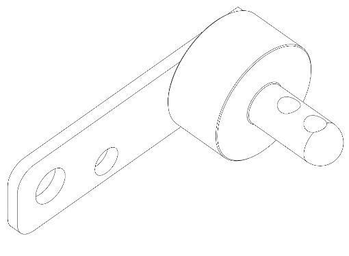 1709 Fan Cover Axle Support Bracket (160-200)