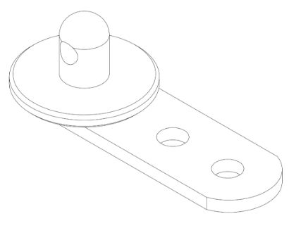 1843 GX270 Axle Cover Pip Bracket