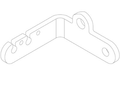 1395 Twin Throttle Cable Fixed Point Bracket