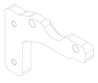 2047 Kelgate K36 Caliper Top Mount for 50mm Axle (84554)