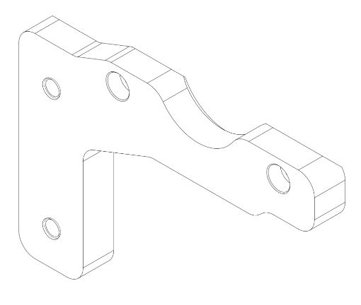 2047 Kelgate K36 Caliper Top Mount for 50mm Axle (84554)