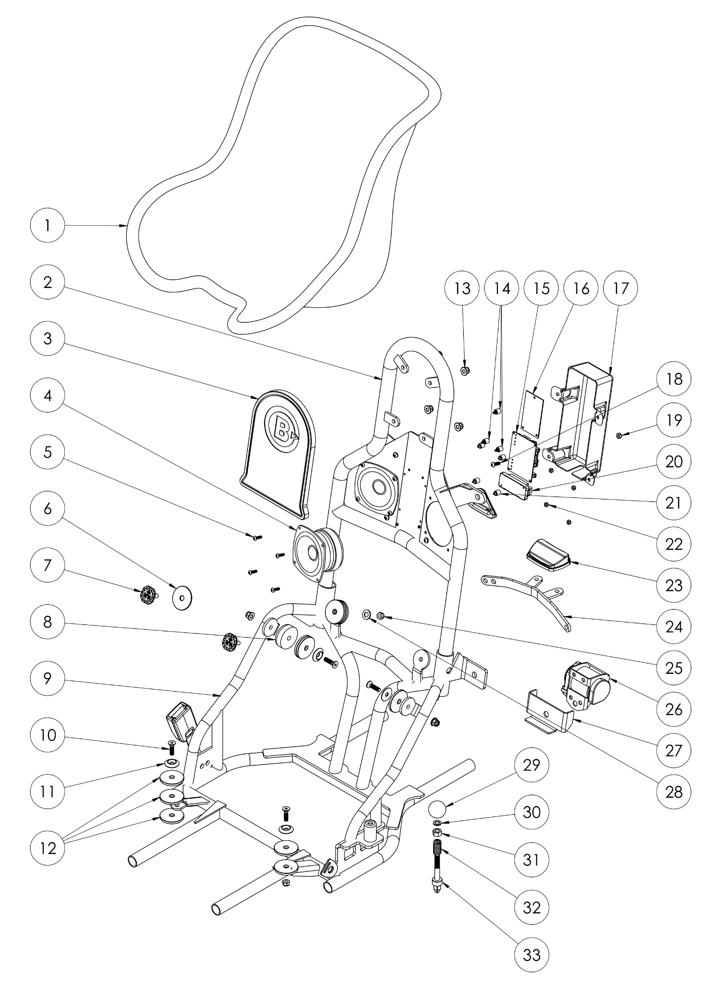 EcoVolt NG+ Seat Cradle