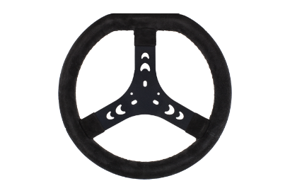 082-0001 - Steering Wheel Suede Black Flat Top Ita K108C-N