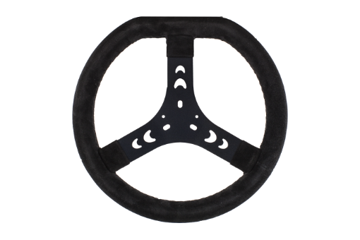 082-0001 - Steering Wheel Suede Black Flat Top Ita K108C-N