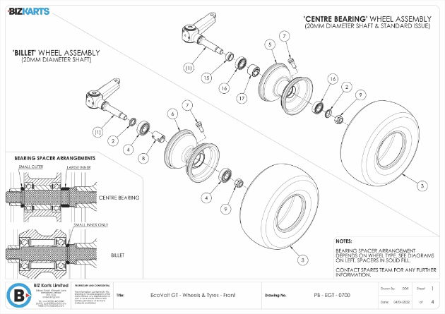 GT Front Wheels & Tyres