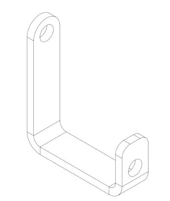 1633-4 Charger Mount Positioning Bracket