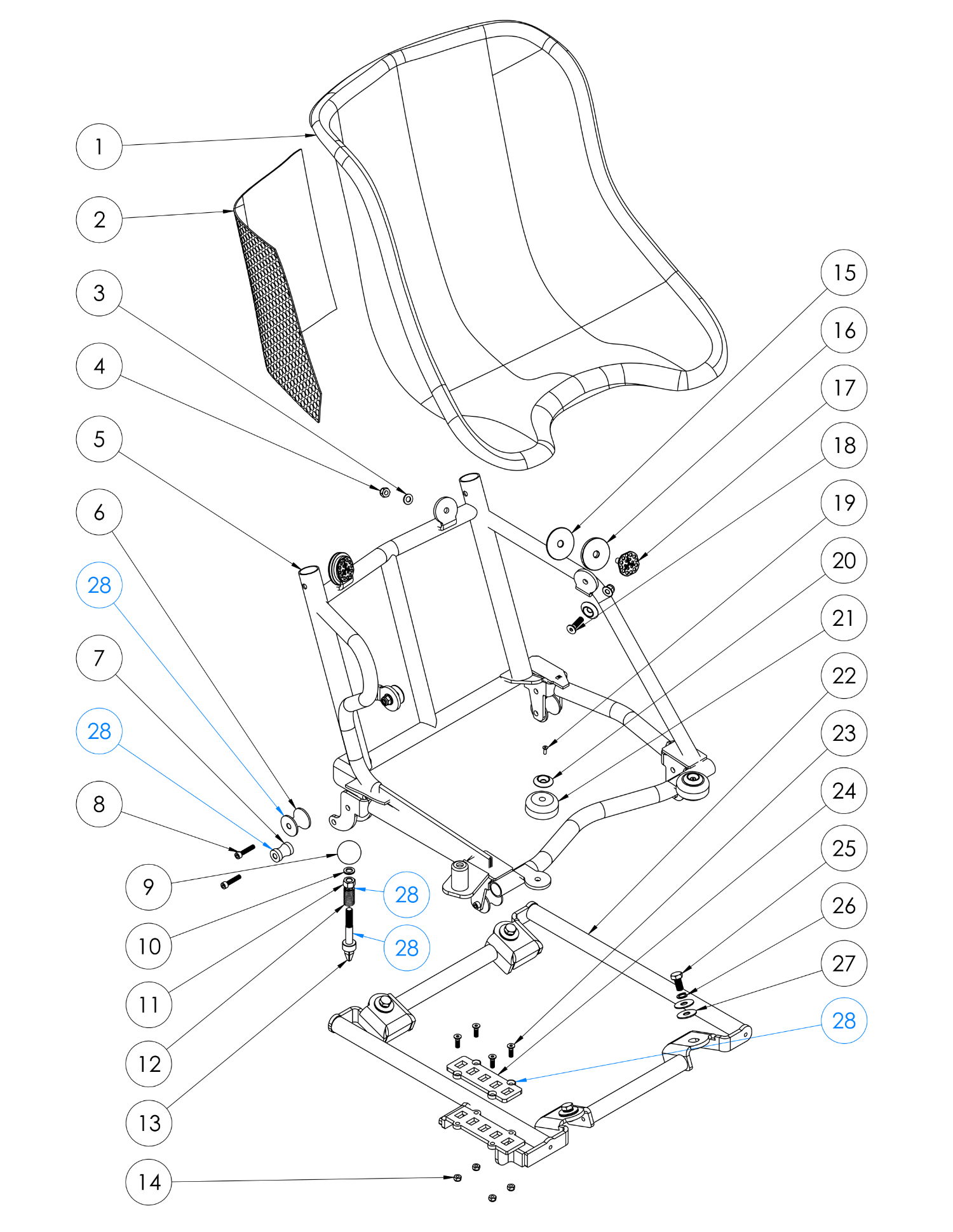 Evo3 Seat Cradle