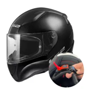 LS2 Helmet Gloss Black - XXX Large