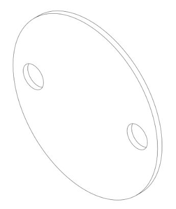 1756 Honda Fan Case Blanking Plate
