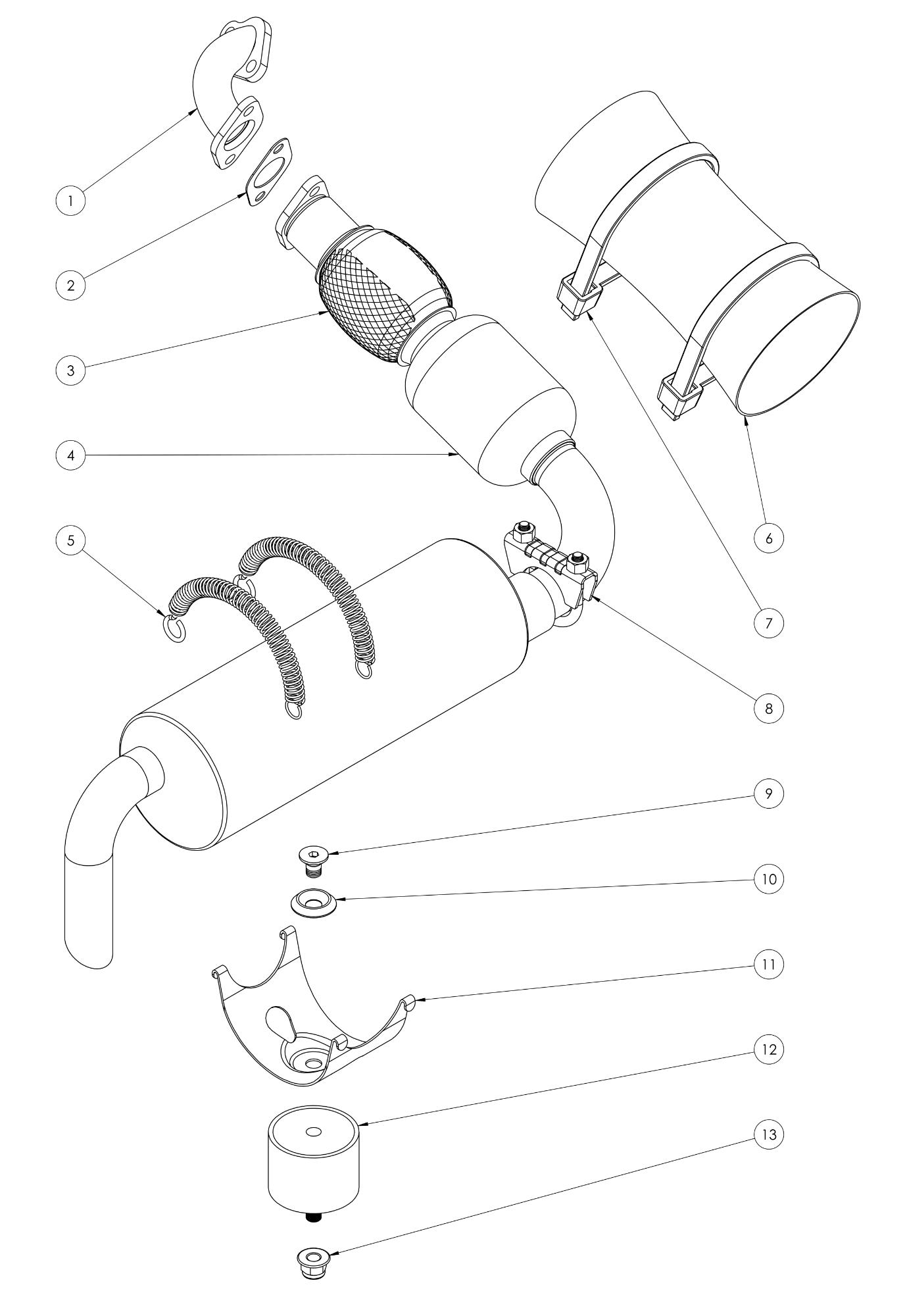 Evo3 Cadet Exhaust