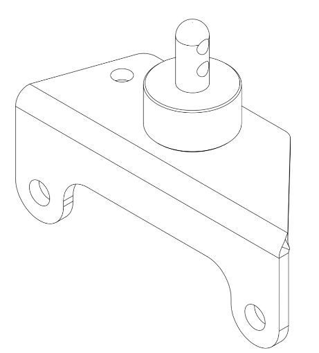 1213 Evo2 GX160-200 Crankcase Bracket