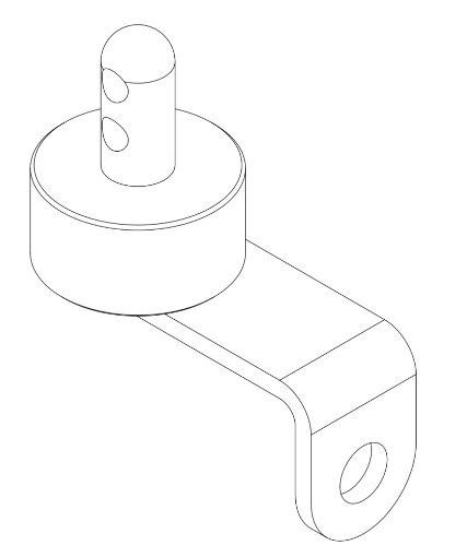 1928 Evo2 Engine Axle Cover Bracket (GX160200)