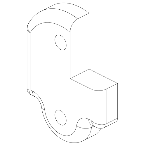 121-0144 Front Spacer Notched RH (BKT336) 500x500