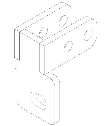 1470-RH Electric Kart Rear Pod Support (RH)