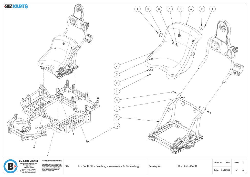 GT Seating Assembly & Mounting