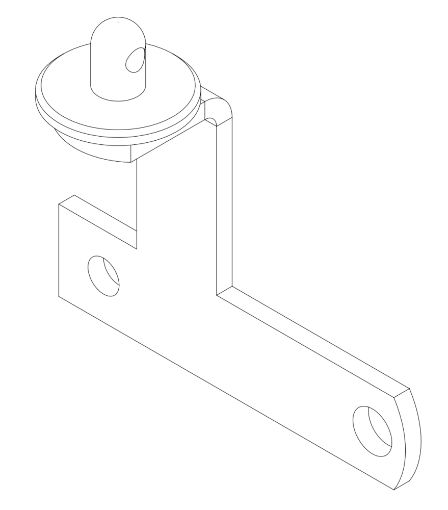 1696 EcoVolt Cadet RH Axle Cover Bracket