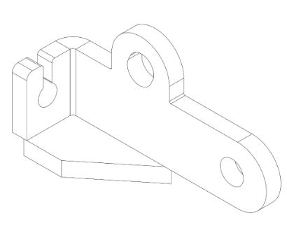 1673 EcoVolt Throttle Cable Fixing Bracket