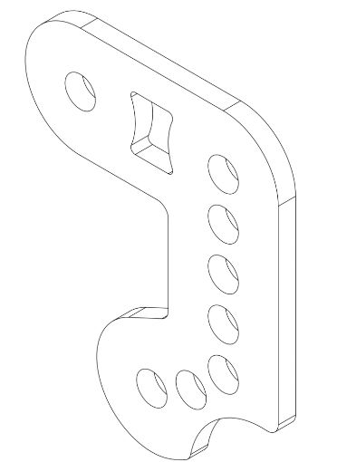 1994 Evo3 Throttle Cable Guide Adapter