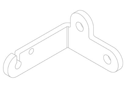 1211 Single Throttle Cable Fixed Point Bracket