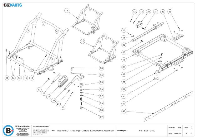 GT Seating Cradle & Subframe