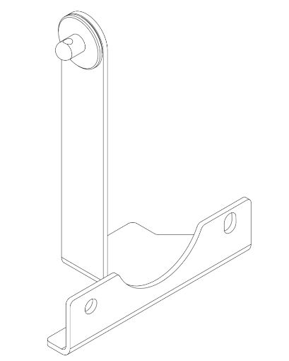 1848-1 NG1 Big Brake Rear Seat Blind - Caliper Bracket