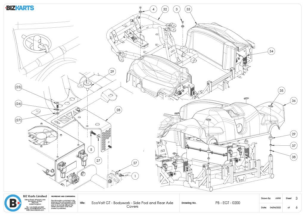 GT Side Pod & Rear Axle Cover